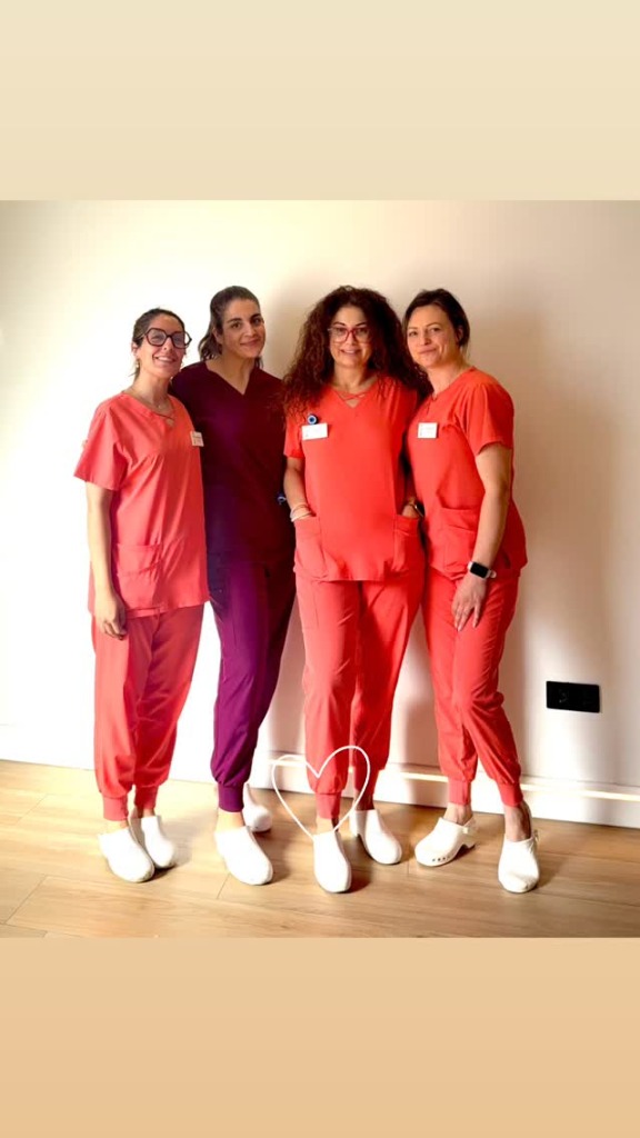 Parte del equipo de la Clínica Dental Dra. Caballero